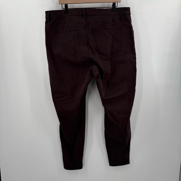 Pistola Jeans SZ 20W Java Brown High Rise Ankle Skinny NWT Button Fly Plus Curvy - Picture 4 of 16